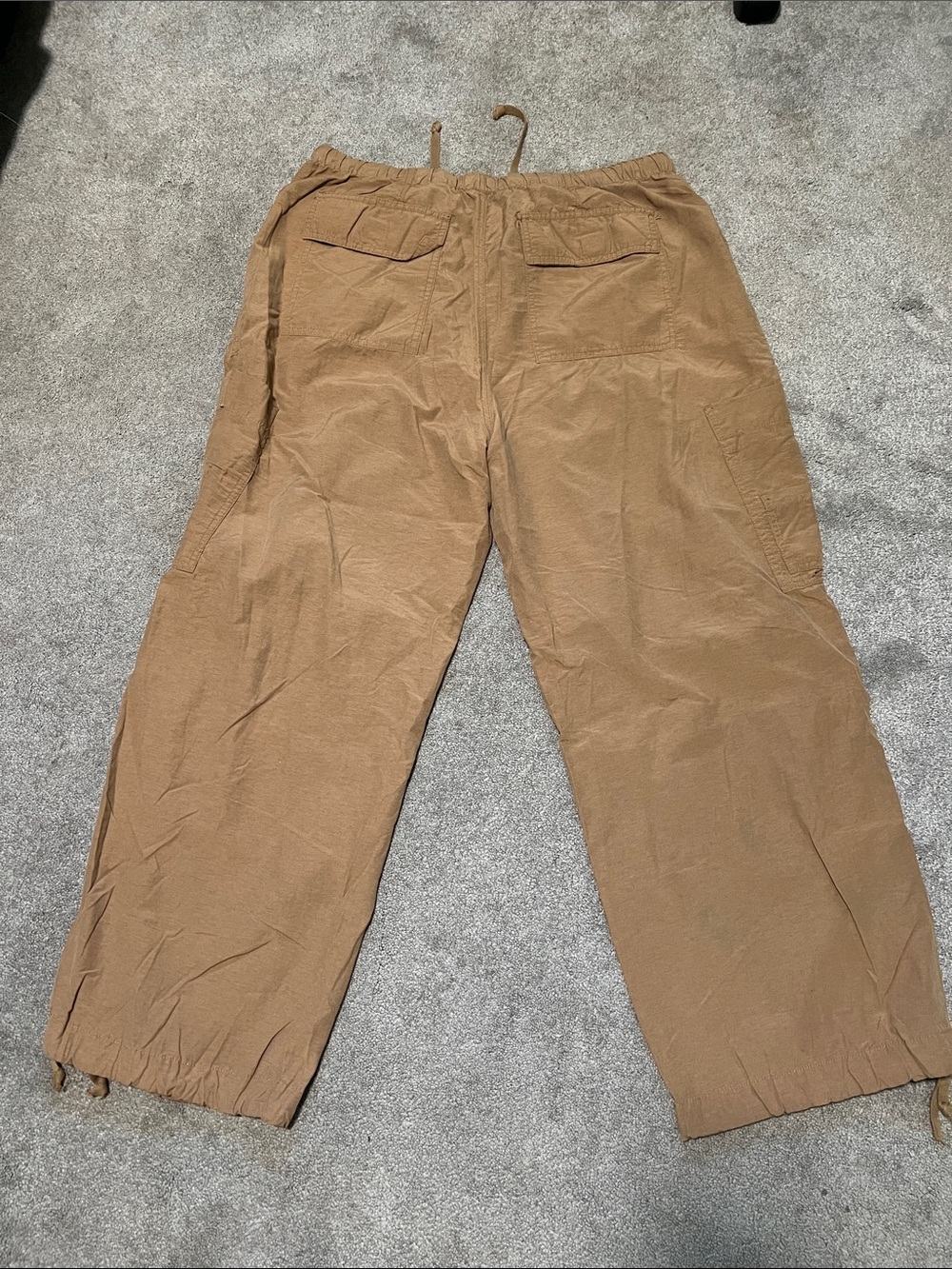 Aeropostale Parachute Cargo Pants Tan Size large - Picture 3 of 5